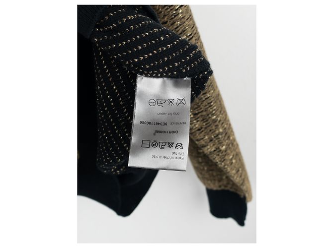 Metallisch goldfarbener Pullover Dior Homme von Kris van Assche SS09 Golden - Ansicht 12