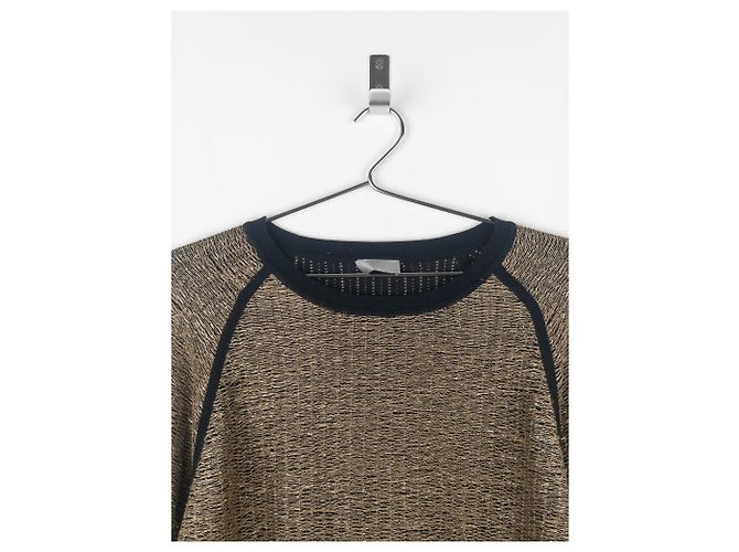 Metallisch goldfarbener Pullover Dior Homme von Kris van Assche SS09 Golden - Ansicht 3