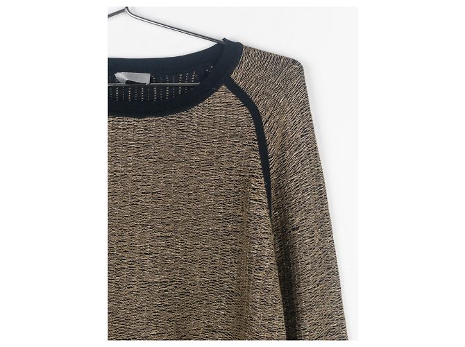 Metallisch goldfarbener Pullover Dior Homme von Kris van Assche SS09 Golden - Ansicht 4