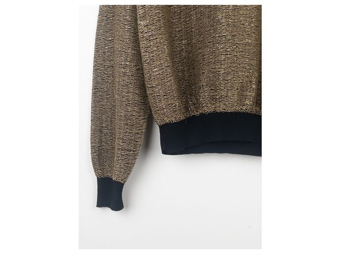 Metallisch goldfarbener Pullover Dior Homme von Kris van Assche SS09 Golden - Ansicht 5