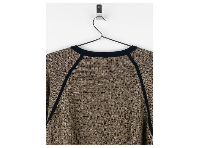 Metallisch goldfarbener Pullover Dior Homme von Kris van Assche SS09 Golden - Ansicht 7