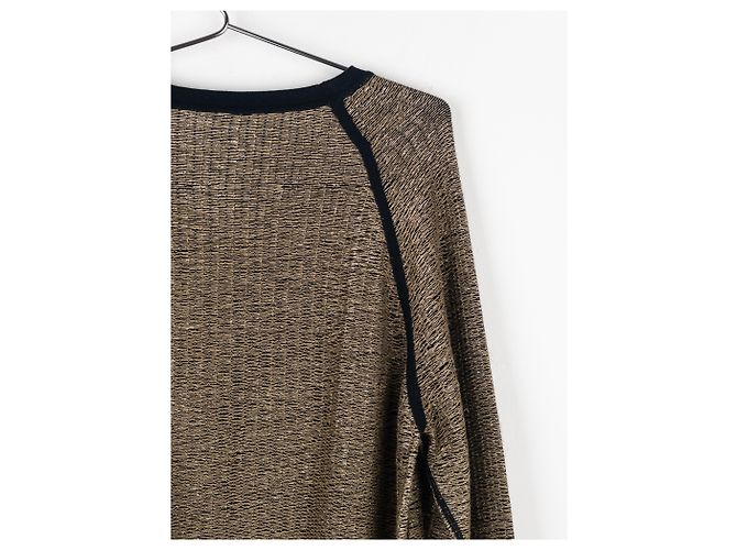 Metallisch goldfarbener Pullover Dior Homme von Kris van Assche SS09 Golden - Ansicht 8