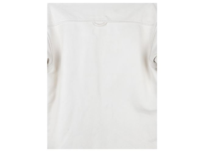 Maison Martin Margiela Jaqueta overshirt de couro acolchoada Maison Margiela x H&M SS12 Branco - vista 11