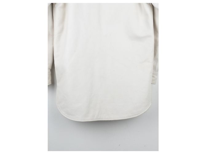Maison Martin Margiela Jaqueta overshirt de couro acolchoada Maison Margiela x H&M SS12 Branco - vista 12