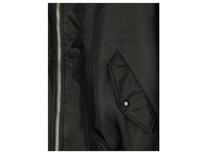 Prada AW21 Oversized MA-1 Bomberjacke Schwarz - Ansicht 10