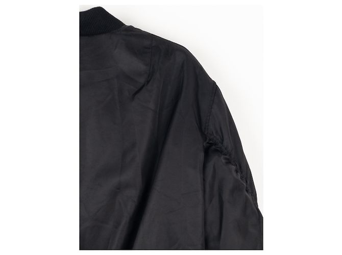 Prada AW21 Oversized MA-1 Bomberjacke Schwarz - Ansicht 14