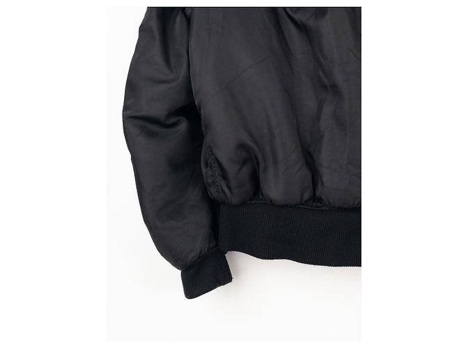 Prada AW21 Oversized MA-1 Bomberjacke Schwarz - Ansicht 15