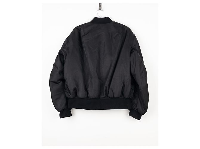Prada AW21 Oversized MA-1 Bomberjacke Schwarz - Ansicht 2
