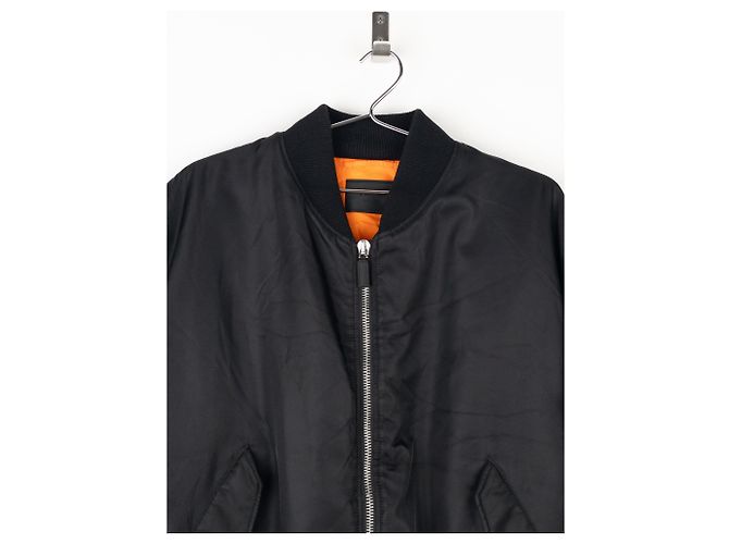 Prada AW21 Oversized MA-1 Bomberjacke Schwarz - Ansicht 3