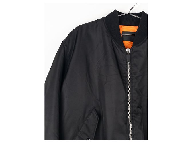 Prada AW21 Oversized MA-1 Bomberjacke Schwarz - Ansicht 5