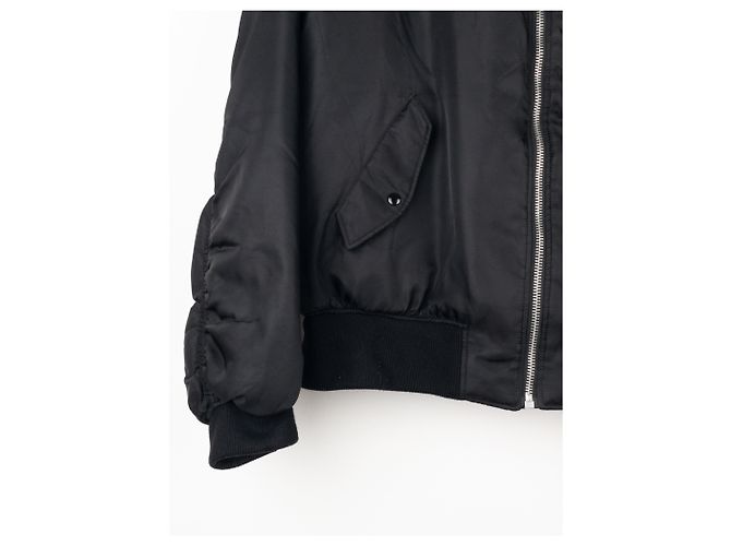 Prada AW21 Oversized MA-1 Bomberjacke Schwarz - Ansicht 7