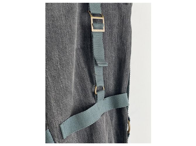 Jeans de denim com arnês de bondage Dolce & Gabbana AW03 Cinza - vista 8