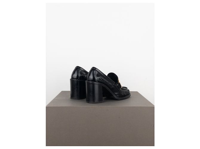 Zapatos de tacón con hebilla de punta cuadrada Prada Negro - vista 2