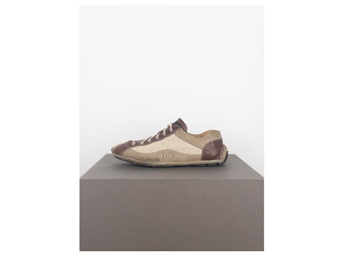 Sneakers da guida Monte Carlo Prada anni 2000 Beige - vista 3