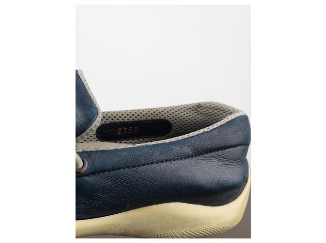 Mocassini sportivi Prada AW99 Vibram Blu - vista 11