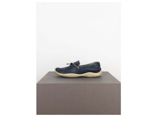 Mocassini sportivi Prada AW99 Vibram Blu - vista 3