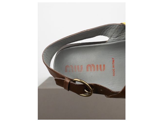 Miu Miu SS99 Sandali con suola a bolla Cleat Nero - vista 6