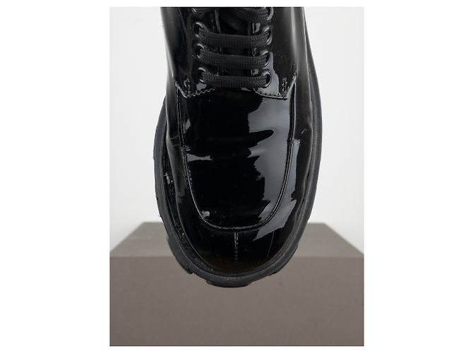 Prada 'Monolith' Derby-Schuhe mit Lug-Sohle Schwarz - Ansicht 7