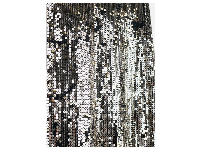 Camicia a maniche lunghe in paillettes usurate Balmain di Decarnin AW10 Argento - vista 9