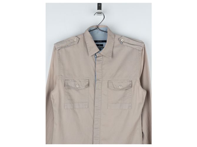 Camicia militare con bottoni Gucci di Tom Ford degli anni '90 - vista 3