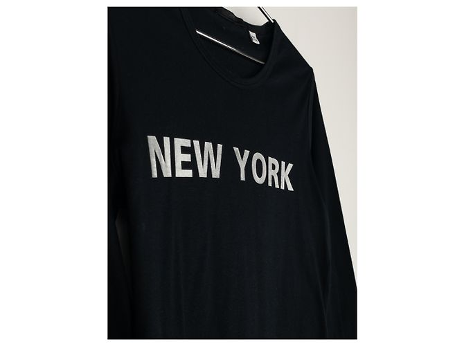 Camicia a maniche lunghe Helmut Lang AW02 'New York' Print Backstage Nero - vista 5