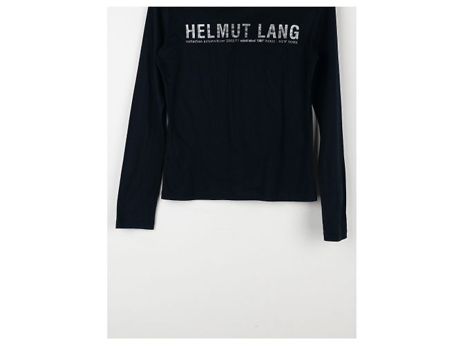 Camicia a maniche lunghe Helmut Lang AW02 'New York' Print Backstage Nero - vista 7