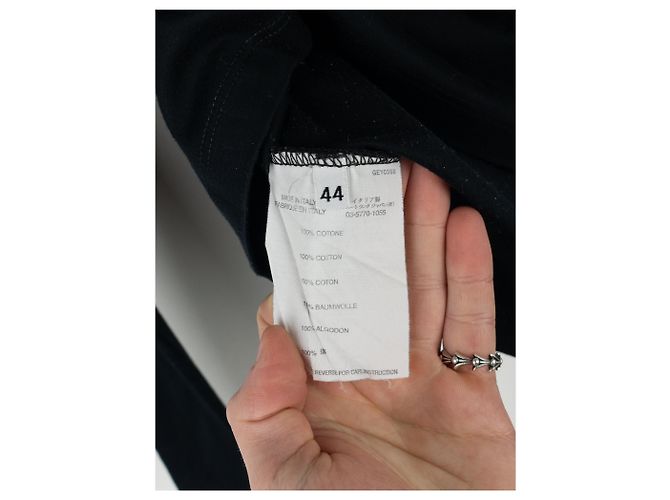 Camicia a maniche lunghe Helmut Lang AW02 'New York' Print Backstage Nero - vista 9