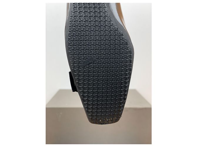 Prada 2000s Square Toe Buckle-Strap Pump Kitten Heels Black - view 10