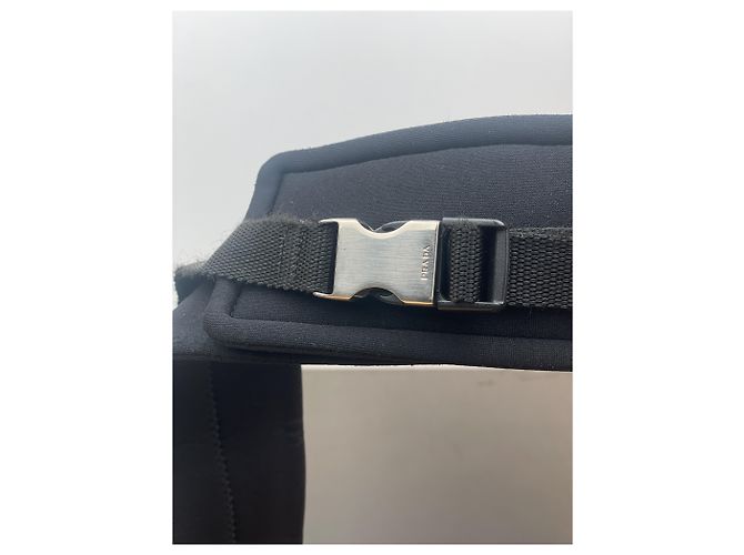Ceinture sac taille Prada AW99 Linea Rossa avec étiquette rouge Noir - vue 6