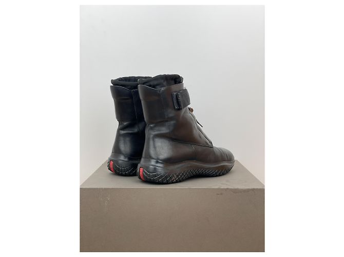 Botas de combate Prada AW99 de punta cuadrada Vibram - vista 2