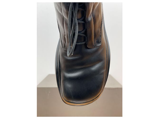 Botas de combate Prada AW99 de punta cuadrada Vibram - vista 7