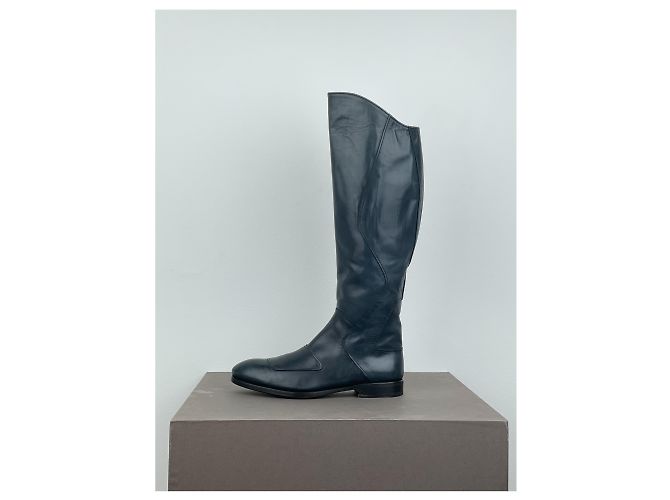 Botas de montar hasta la rodilla Miu Miu AW08 Negro - vista 3
