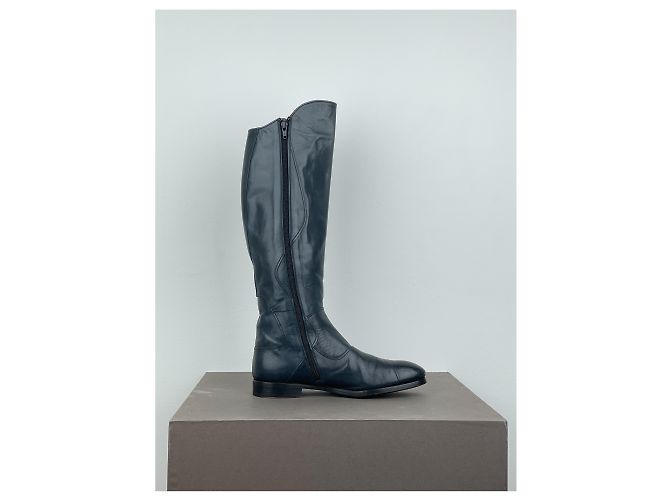 Botas de montar hasta la rodilla Miu Miu AW08 Negro - vista 4