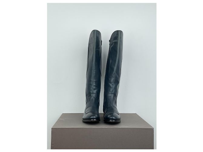 Botas de montar hasta la rodilla Miu Miu AW08 Negro - vista 5
