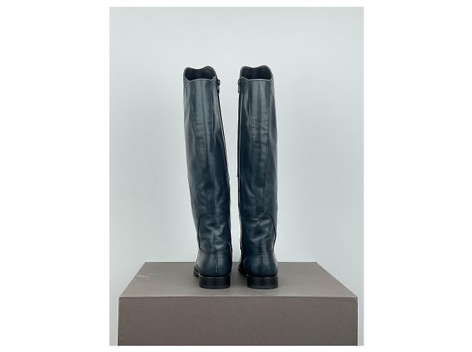 Botas de montar hasta la rodilla Miu Miu AW08 Negro - vista 6