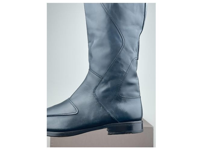 Botas de montar hasta la rodilla Miu Miu AW08 Negro - vista 9