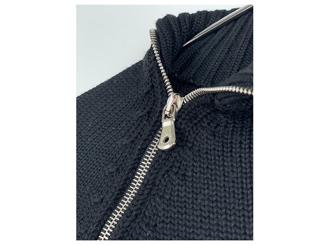 Damenpullover mit Spiralreißverschluss von Dolce & Gabbana AW03 Schwarz - Ansicht 10
