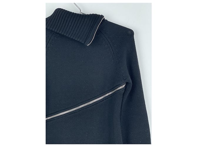 Damenpullover mit Spiralreißverschluss von Dolce & Gabbana AW03 Schwarz - Ansicht 12
