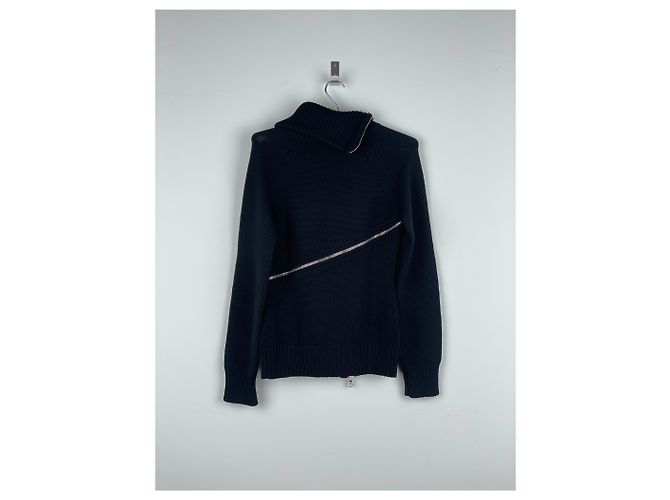 Damenpullover mit Spiralreißverschluss von Dolce & Gabbana AW03 Schwarz - Ansicht 2