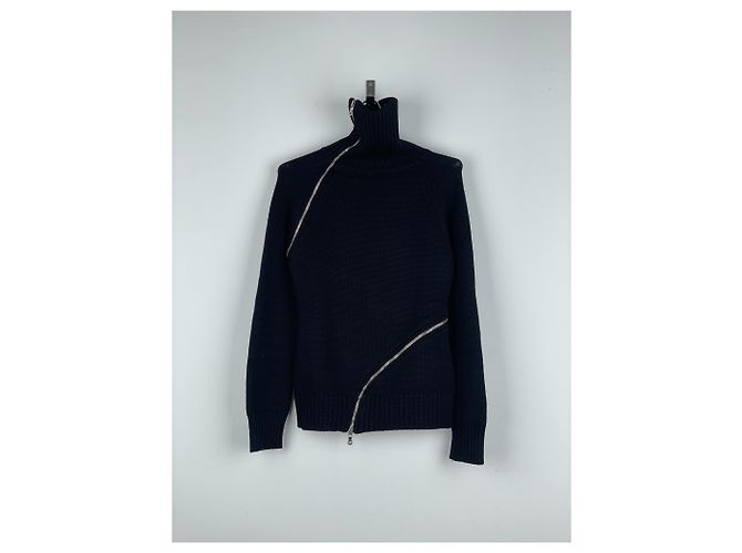 Damenpullover mit Spiralreißverschluss von Dolce & Gabbana AW03 Schwarz - Ansicht 3