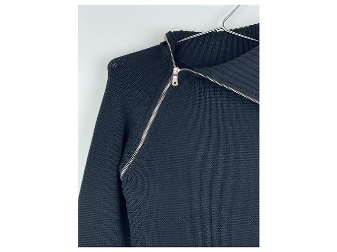 Damenpullover mit Spiralreißverschluss von Dolce & Gabbana AW03 Schwarz - Ansicht 5