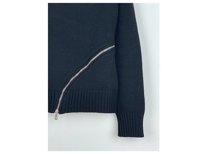 Damenpullover mit Spiralreißverschluss von Dolce & Gabbana AW03 Schwarz - Ansicht 9