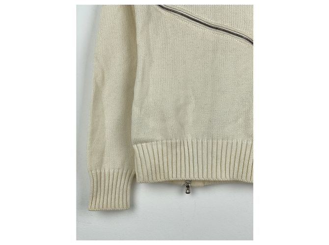 Strickpullover mit Spiralreißverschluss Dolce & Gabbana AW03 Weiß - Ansicht 12