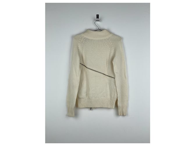 Strickpullover mit Spiralreißverschluss Dolce & Gabbana AW03 Weiß - Ansicht 2