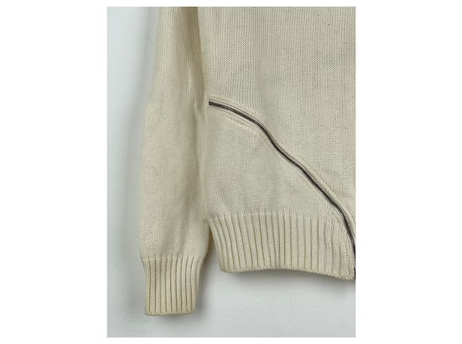 Strickpullover mit Spiralreißverschluss Dolce & Gabbana AW03 Weiß - Ansicht 7