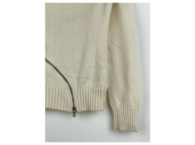 Strickpullover mit Spiralreißverschluss Dolce & Gabbana AW03 Weiß - Ansicht 8