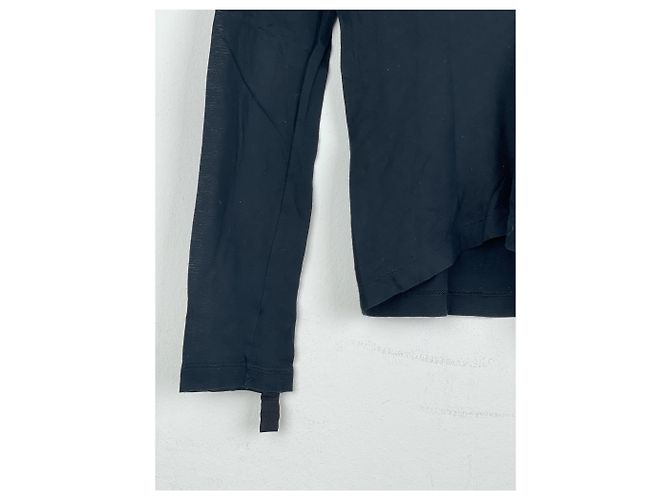 Helmut Lang 2000s Thumb-Strap Bondage Longsleeve Top Black - view 13