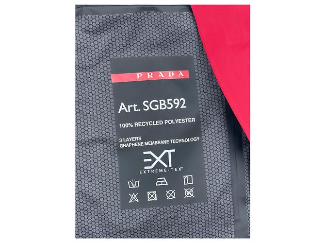 Chaleco cargo corto de shell impermeable Extreme-Tex de Prada Roja - vista 8