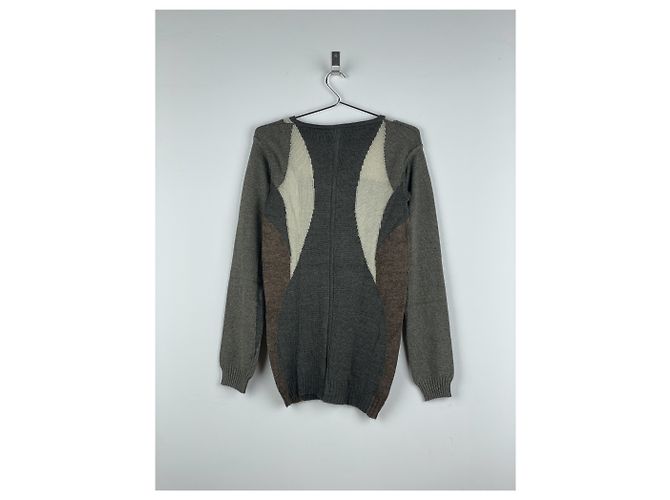 Rick Owens AW05 'Moog' Mohair Impala Strickpullover Braun - Ansicht 2