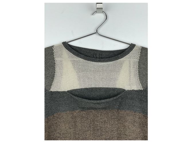 Rick Owens AW05 'Moog' Mohair Impala Strickpullover Braun - Ansicht 3